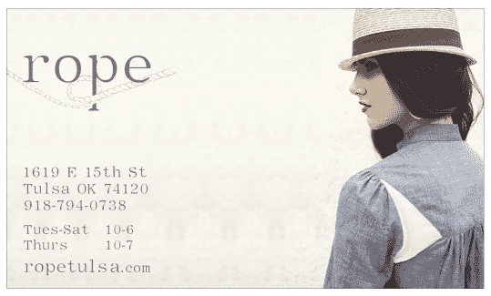 Ad Design for Rope Boutique